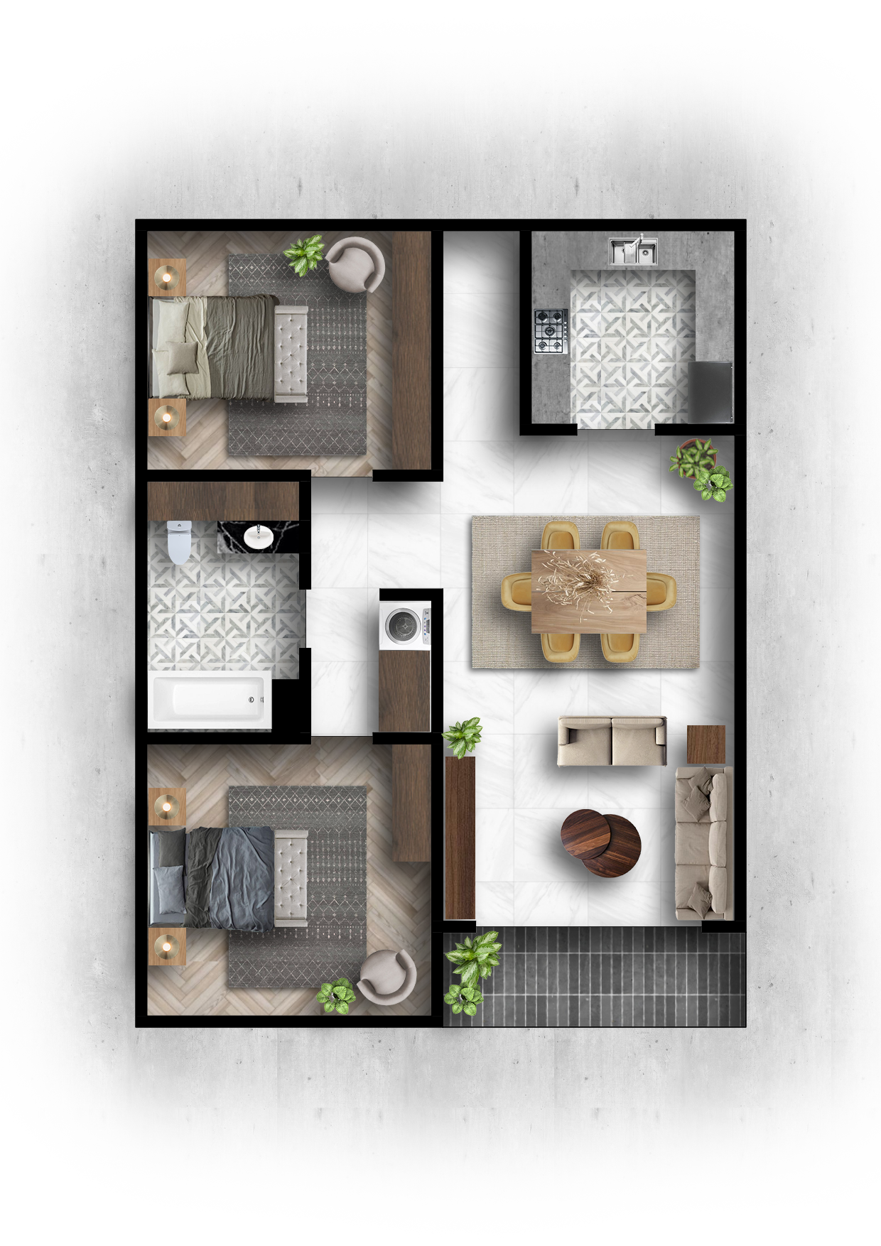 Two Bedroom Apartment